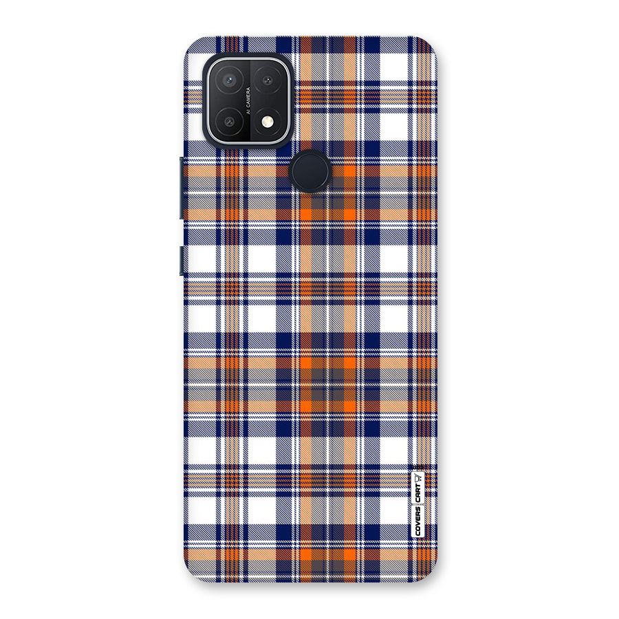 Shades Of Check Back Case for Oppo A15