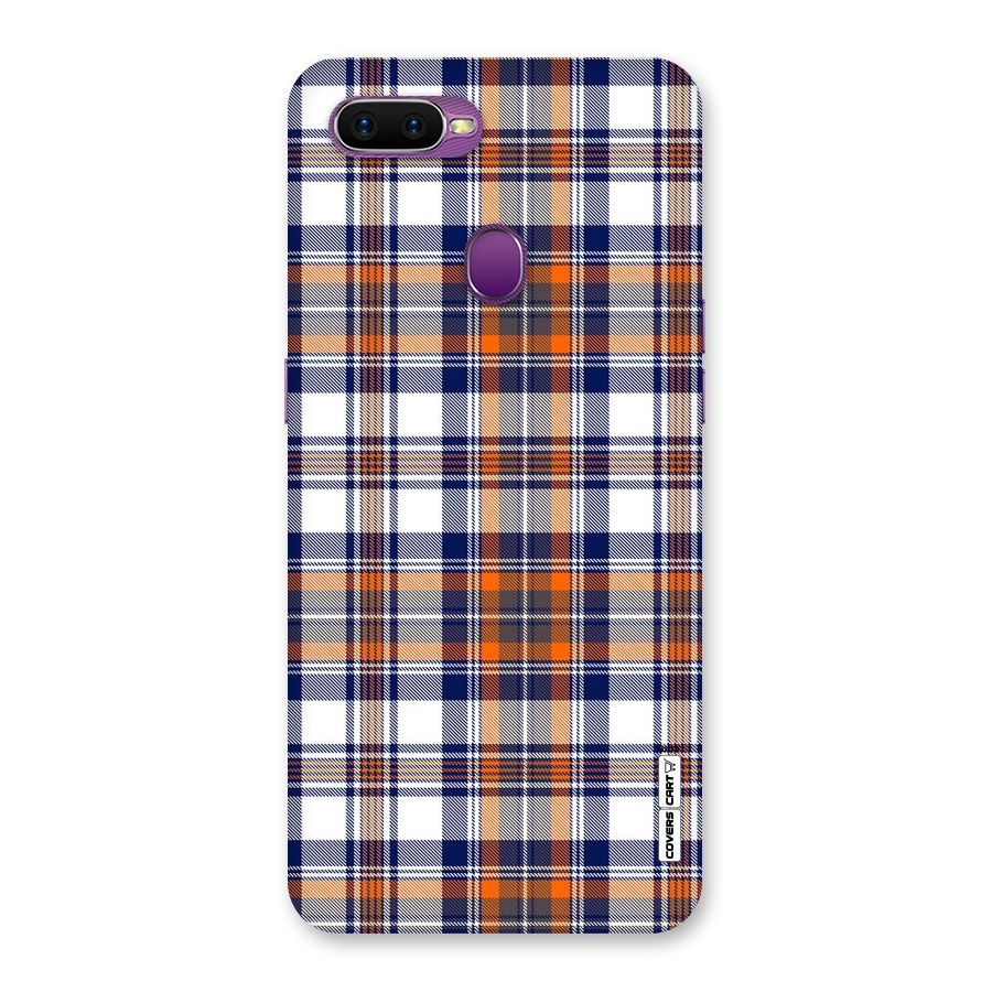 Shades Of Check Back Case for Oppo F9