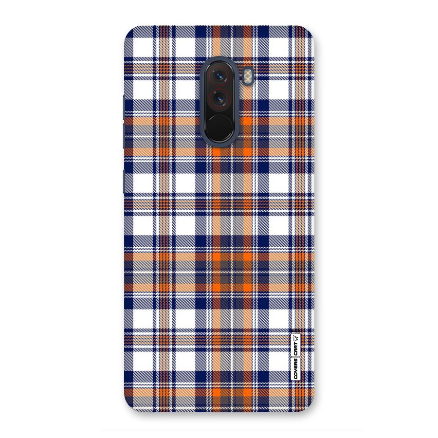 Shades Of Check Back Case for Poco F1