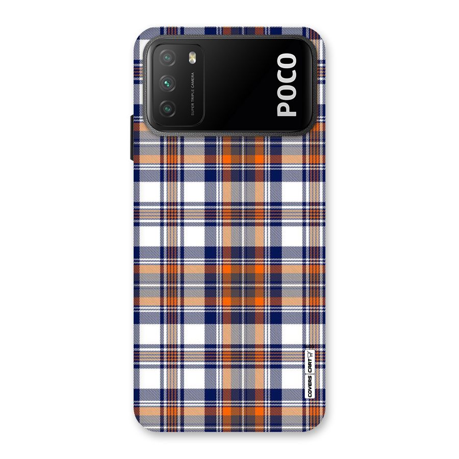 Shades Of Check Back Case for Poco M3