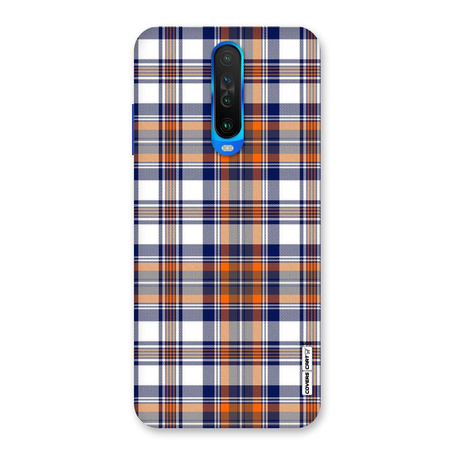 Shades Of Check Back Case for Poco X2