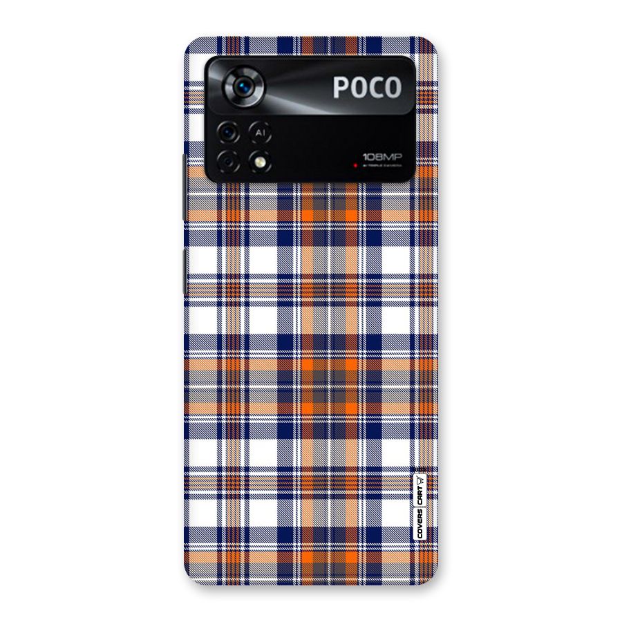 Shades Of Check Back Case for Poco X4 Pro 5G