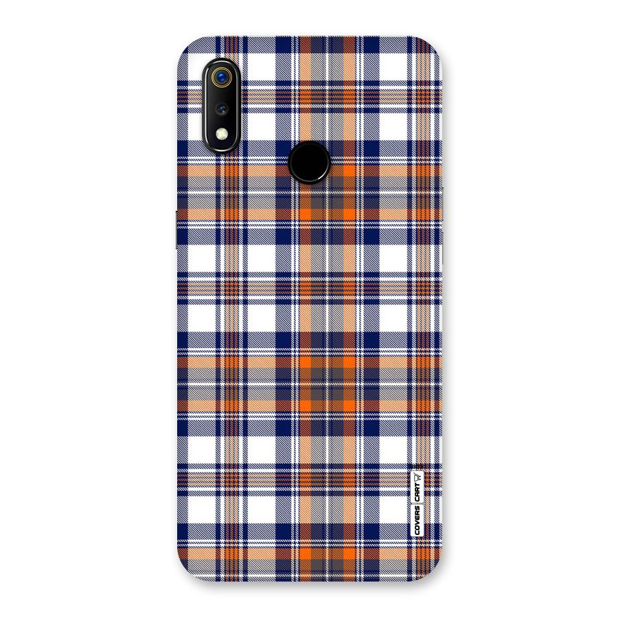 Shades Of Check Back Case for Realme 3