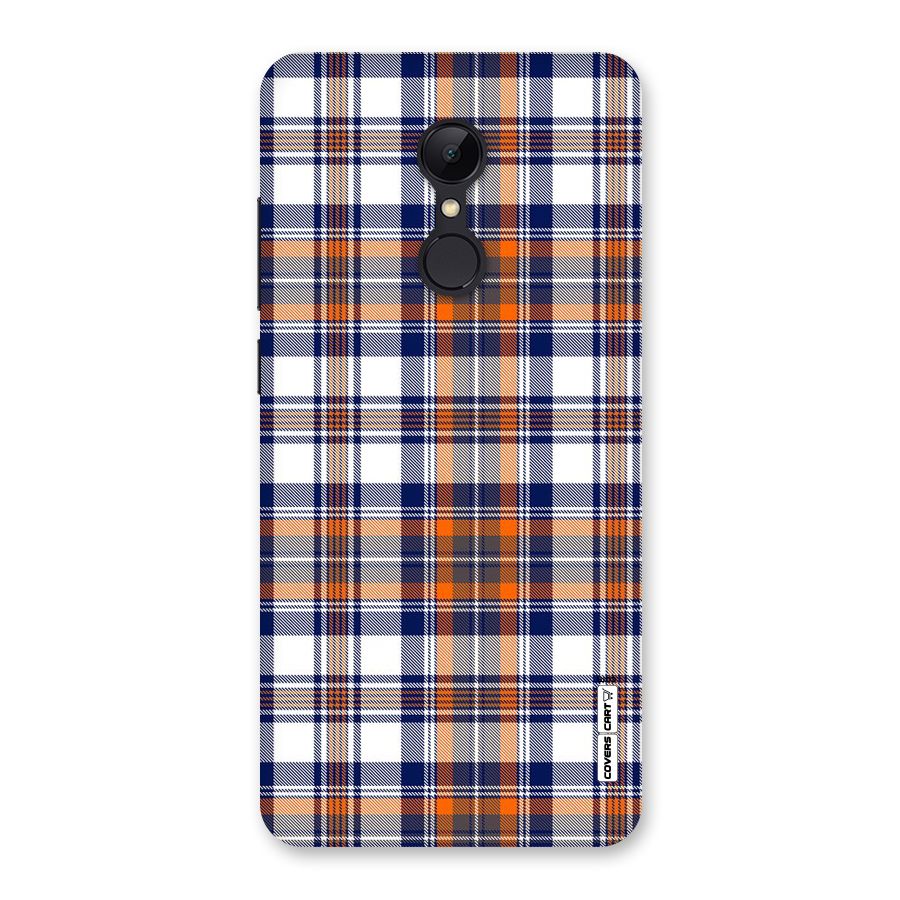 Shades Of Check Back Case for Redmi 5
