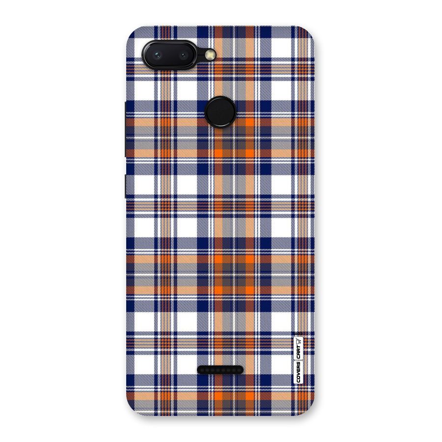 Shades Of Check Back Case for Redmi 6