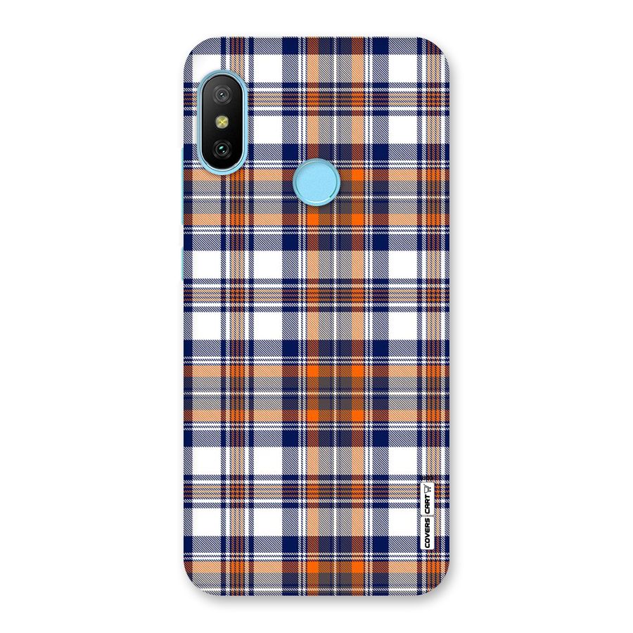 Shades Of Check Back Case for Redmi 6 Pro