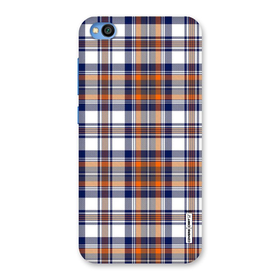 Shades Of Check Back Case for Redmi Go