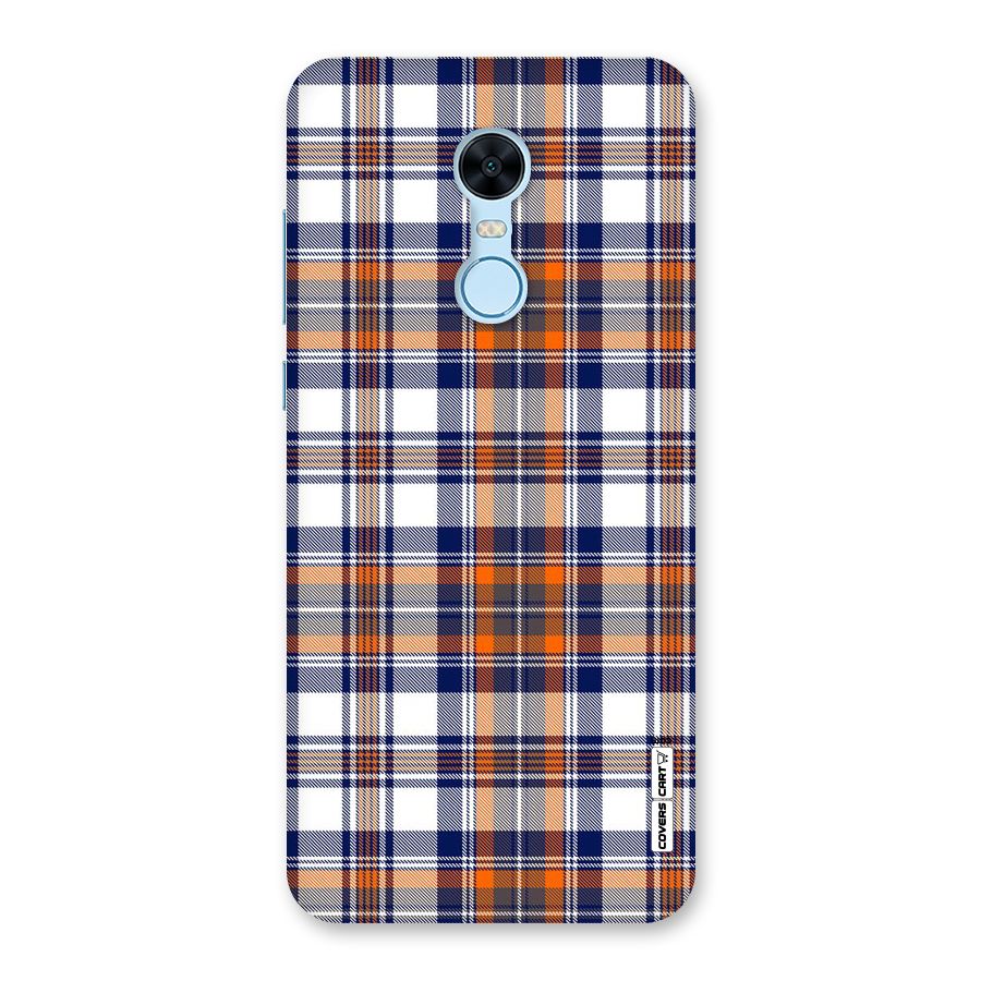 Shades Of Check Back Case for Redmi Note 5