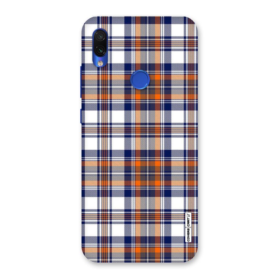 Shades Of Check Back Case for Redmi Note 7S