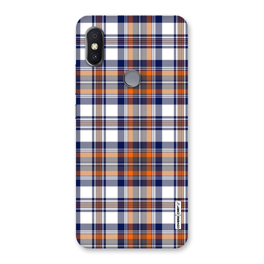 Shades Of Check Back Case for Redmi Y2