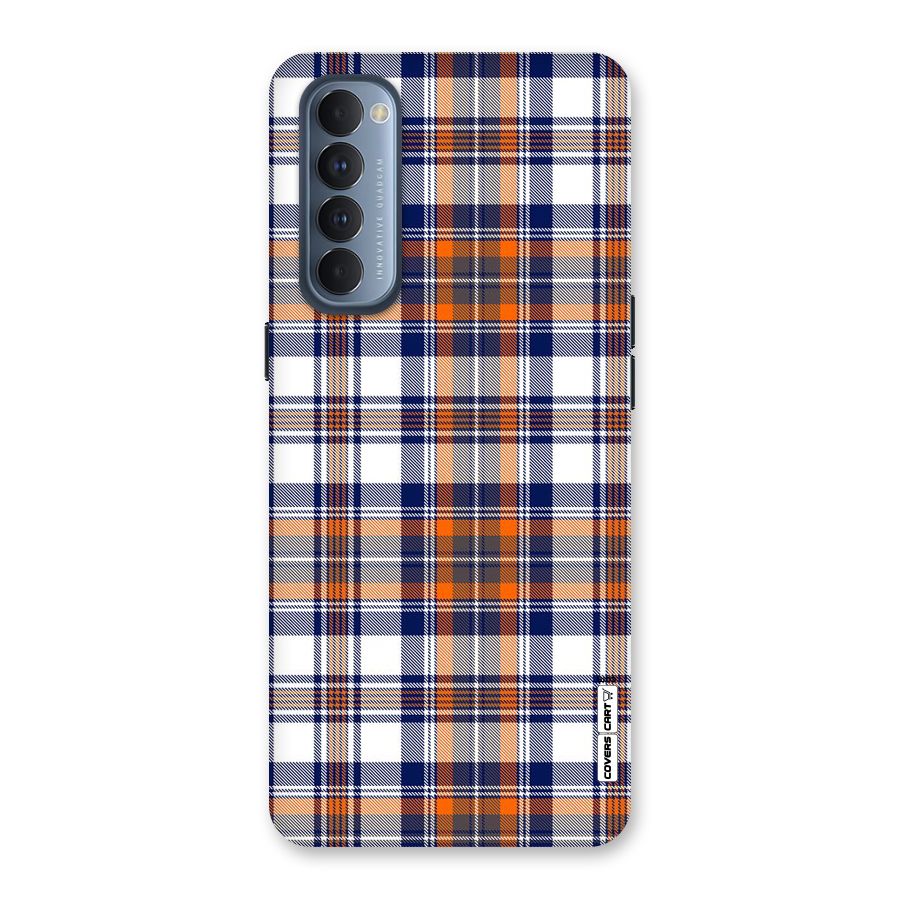 Shades Of Check Back Case for Reno4 Pro