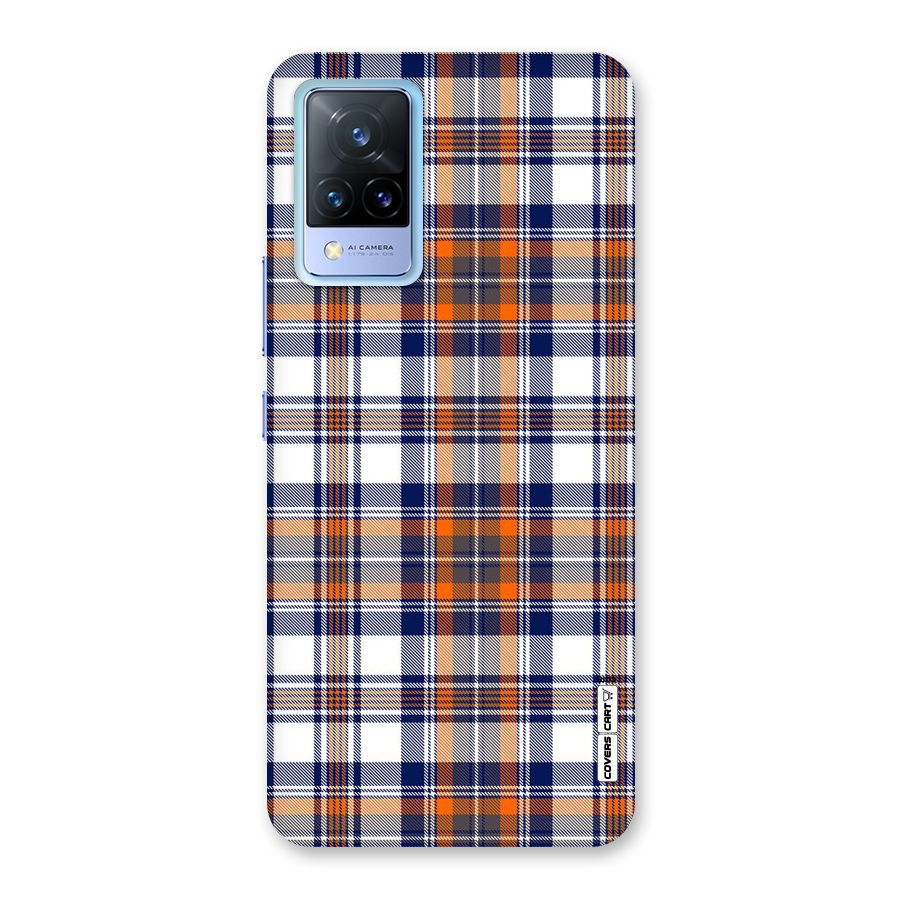 Shades Of Check Back Case for Vivo V21 5G
