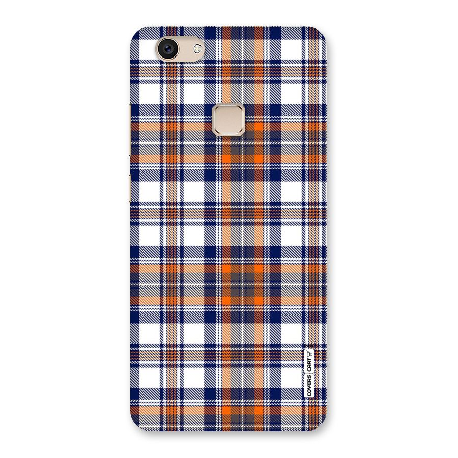 Shades Of Check Back Case for Vivo V7