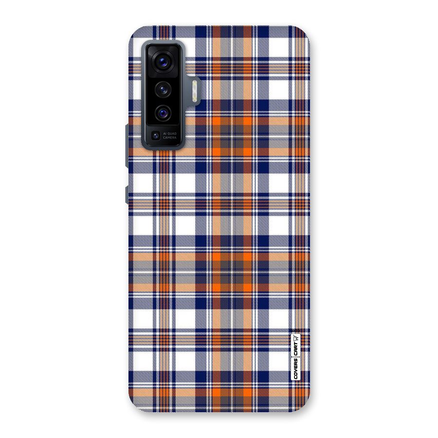 Shades Of Check Back Case for Vivo X50