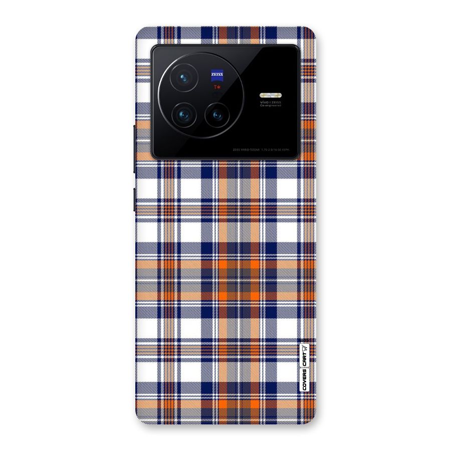 Shades Of Check Back Case for Vivo X80