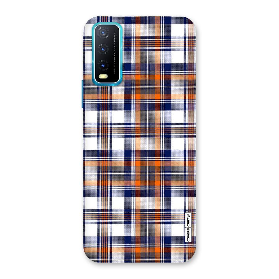 Shades Of Check Back Case for Vivo Y20