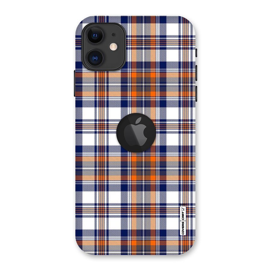 Shades Of Check Back Case for iPhone 11 Logo Cut