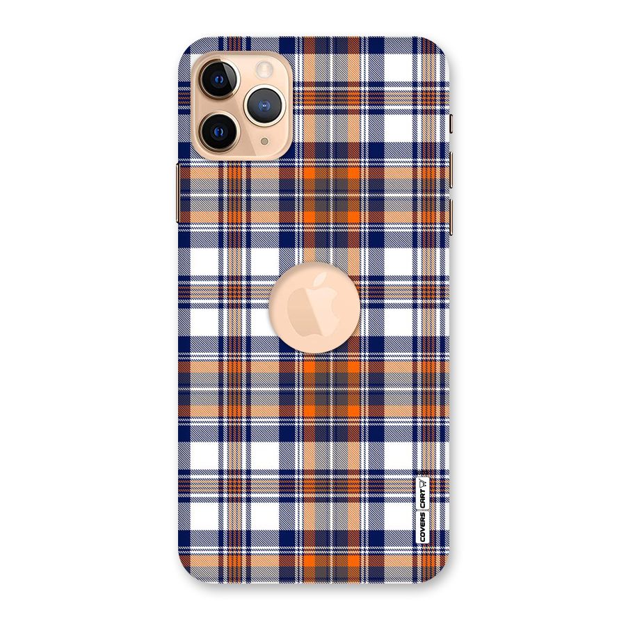 Shades Of Check Back Case for iPhone 11 Pro Max Logo Cut