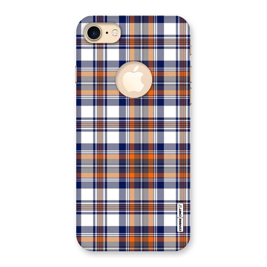 Shades Of Check Back Case for iPhone 7 Logo Cut