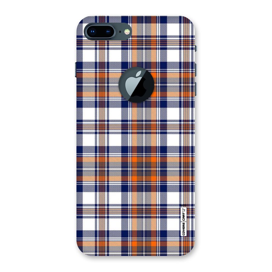 Shades Of Check Back Case for iPhone 7 Plus Logo Cut