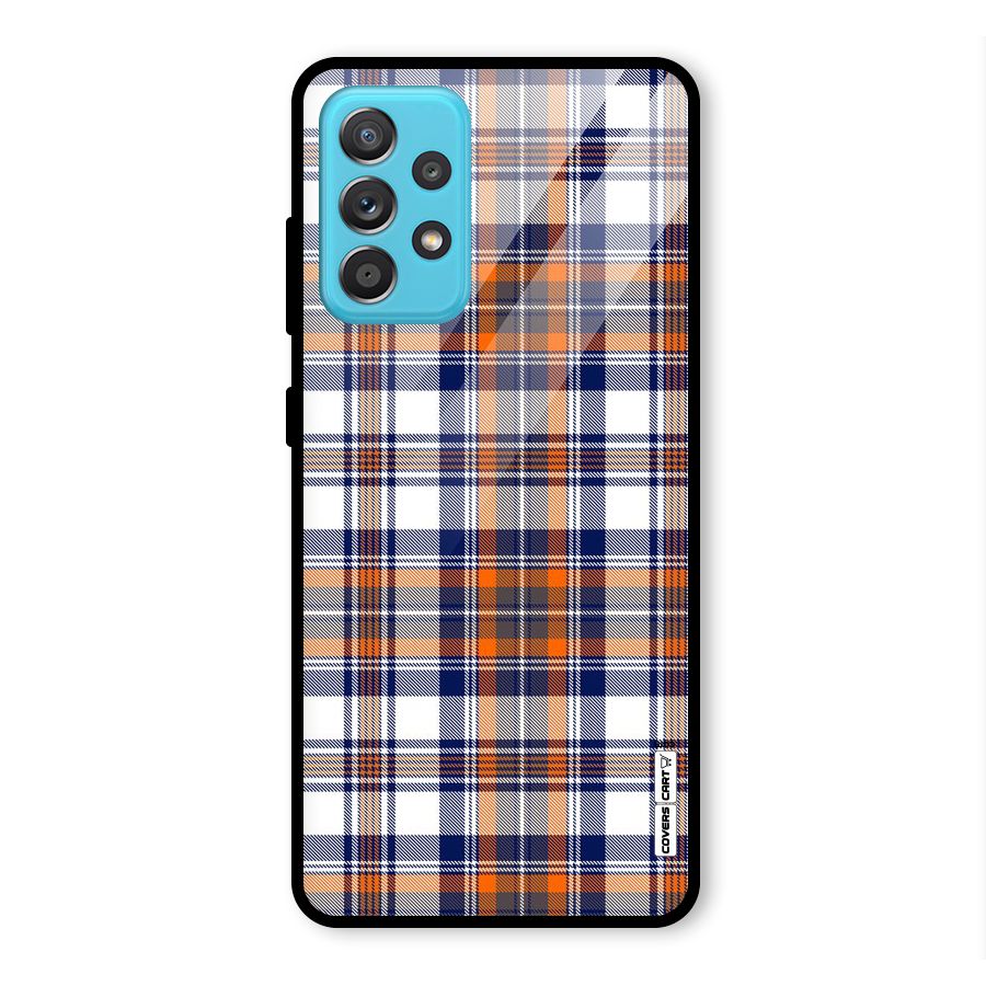 Shades Of Check Glass Back Case for Galaxy A52s 5G