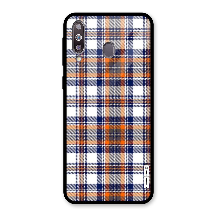 Shades Of Check Glass Back Case for Galaxy M30