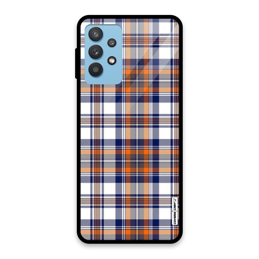 Shades Of Check Glass Back Case for Galaxy M32 5G