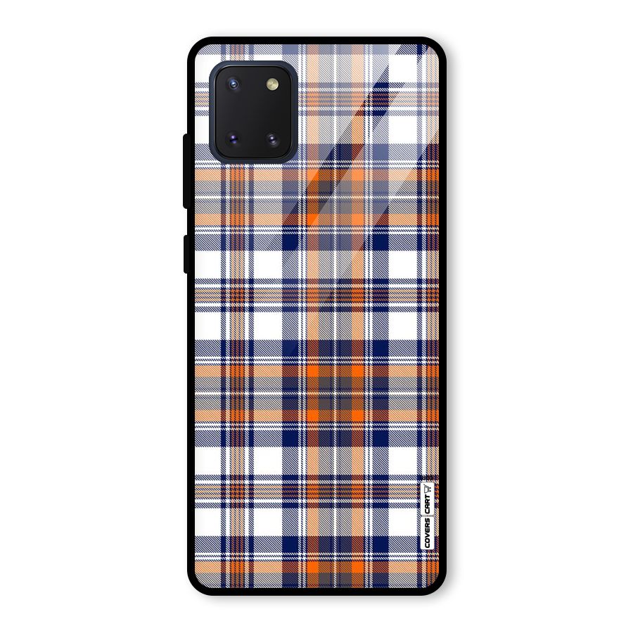 Shades Of Check Glass Back Case for Galaxy Note 10 Lite