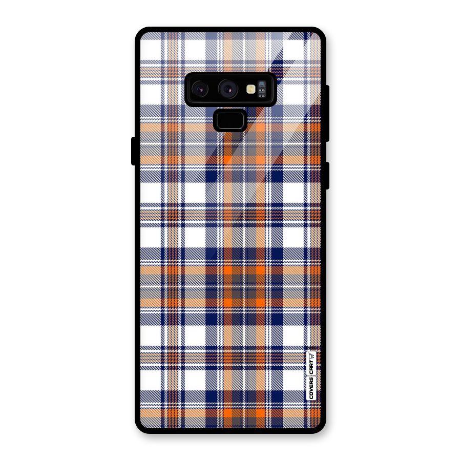 Shades Of Check Glass Back Case for Galaxy Note 9
