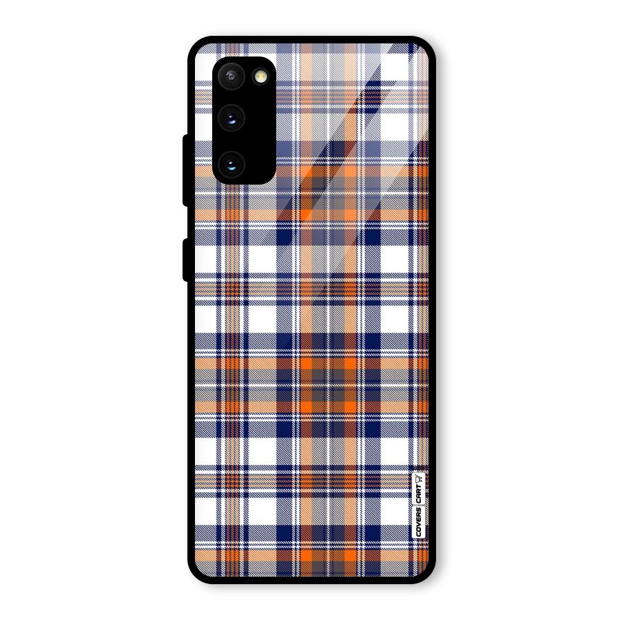 Shades Of Check Glass Back Case for Galaxy S20 FE 5G
