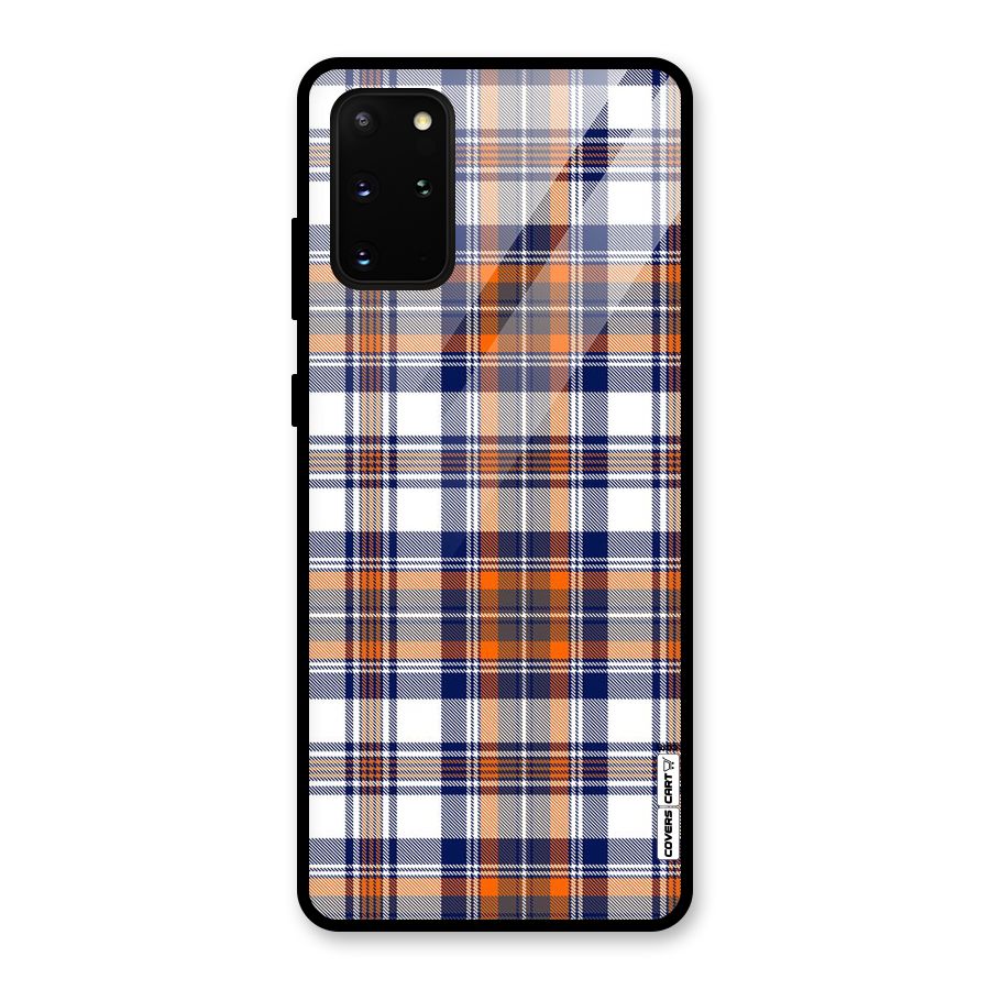 Shades Of Check Glass Back Case for Galaxy S20 Plus