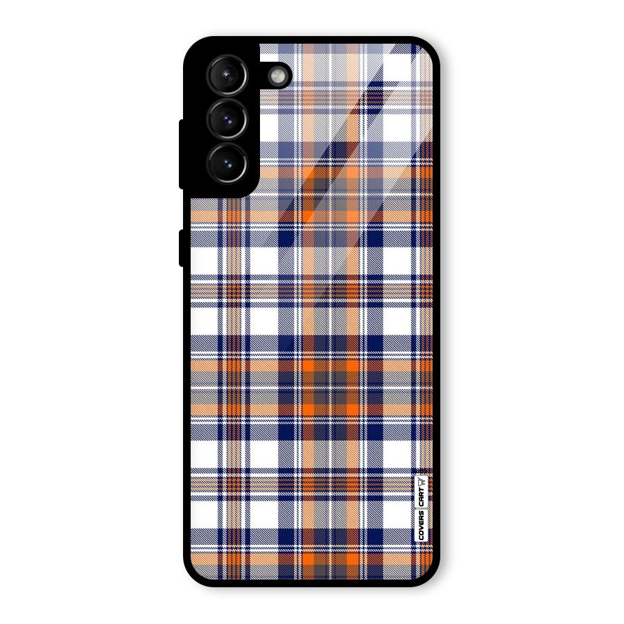 Shades Of Check Glass Back Case for Galaxy S21 Plus