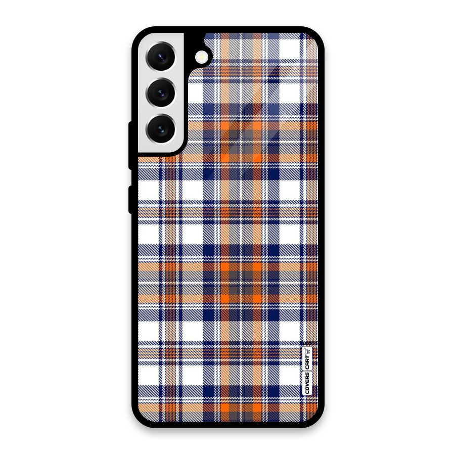 Shades Of Check Glass Back Case for Galaxy S22 Plus 5G