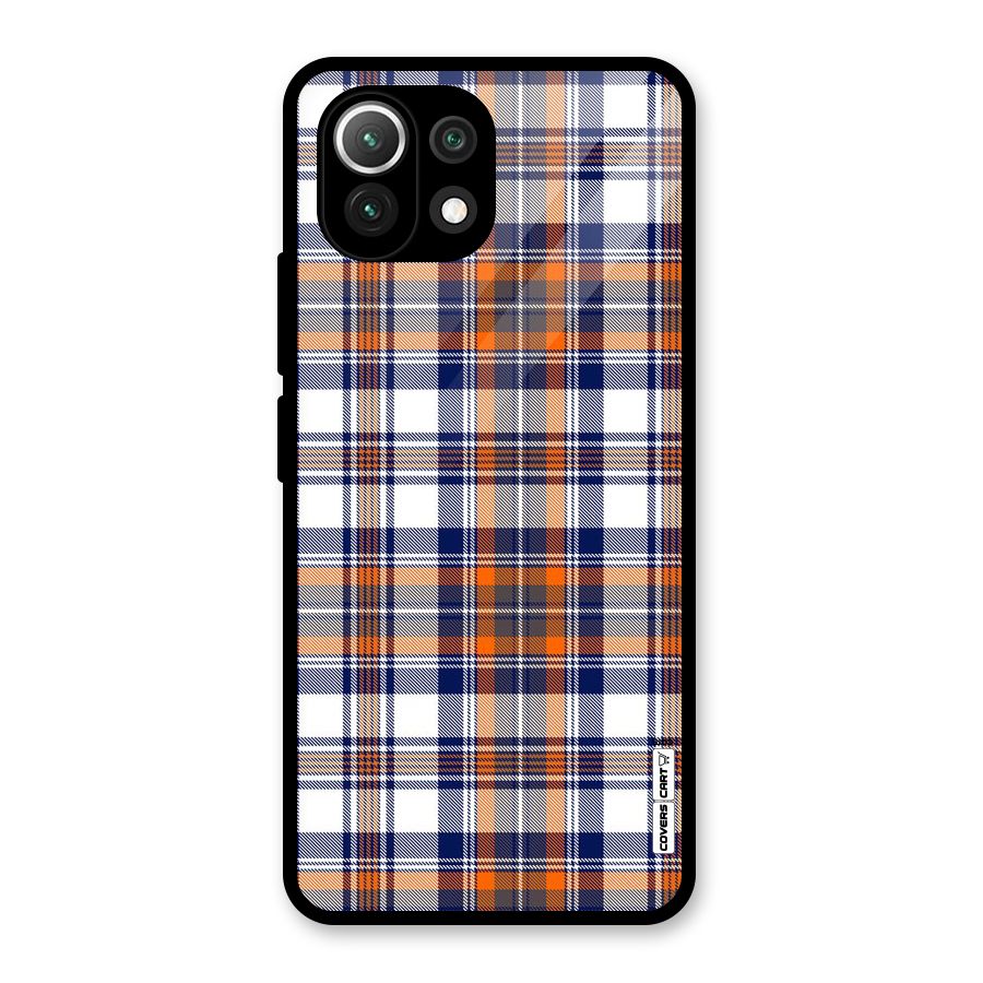 Shades Of Check Glass Back Case for Mi 11 Lite NE 5G