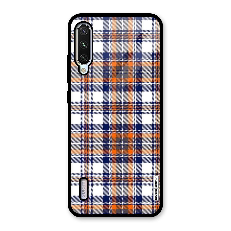 Shades Of Check Glass Back Case for Mi A3