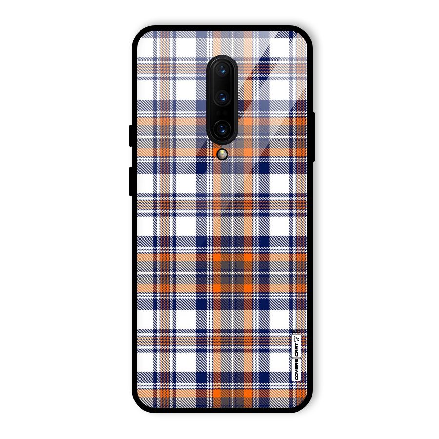 Shades Of Check Glass Back Case for OnePlus 7 Pro