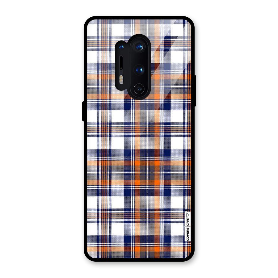Shades Of Check Glass Back Case for OnePlus 8 Pro