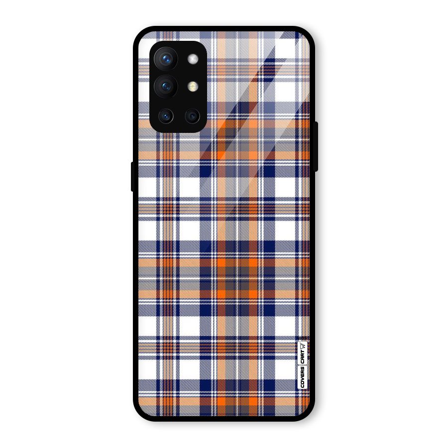 Shades Of Check Glass Back Case for OnePlus 9R