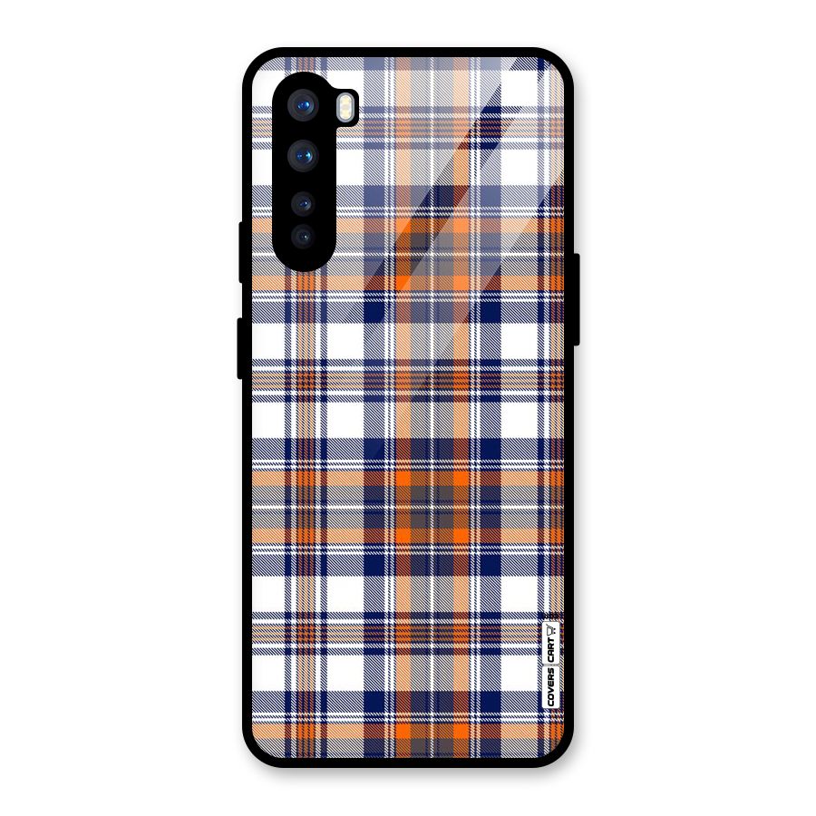 Shades Of Check Glass Back Case for OnePlus Nord