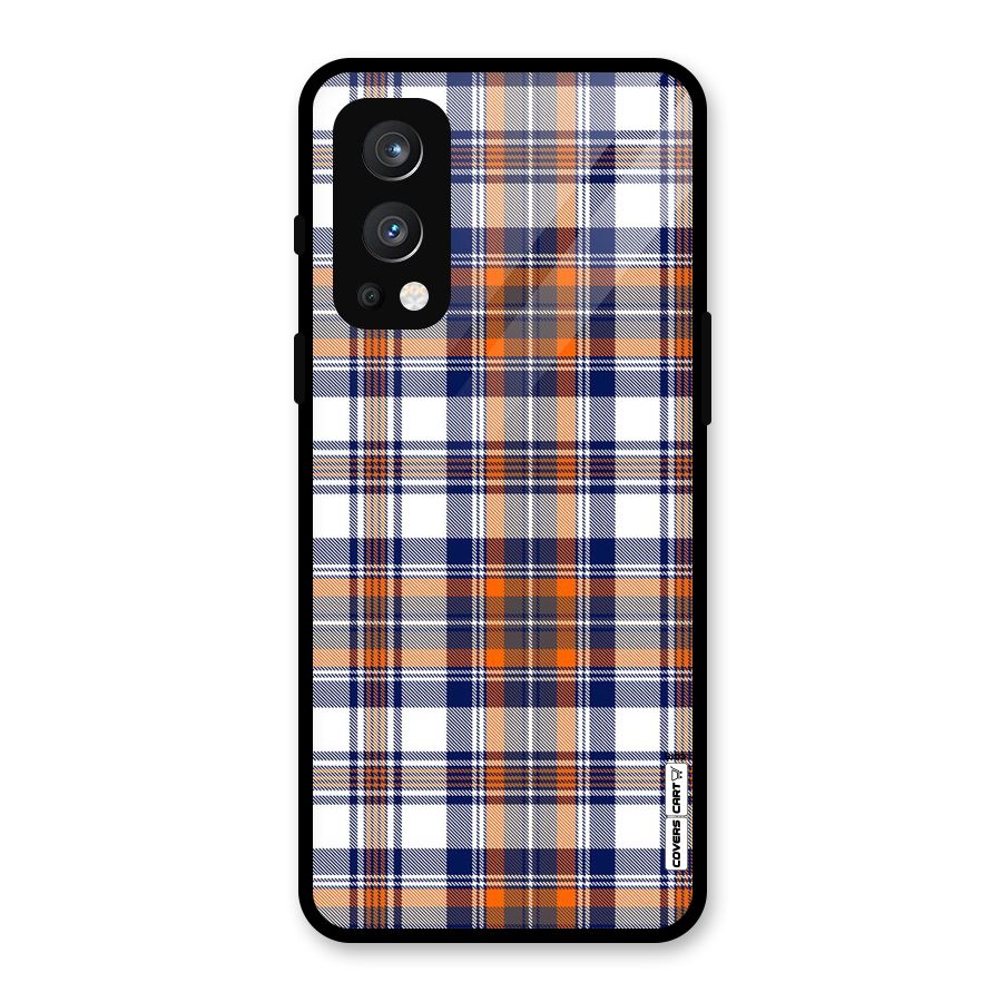 Shades Of Check Glass Back Case for OnePlus Nord 2 5G