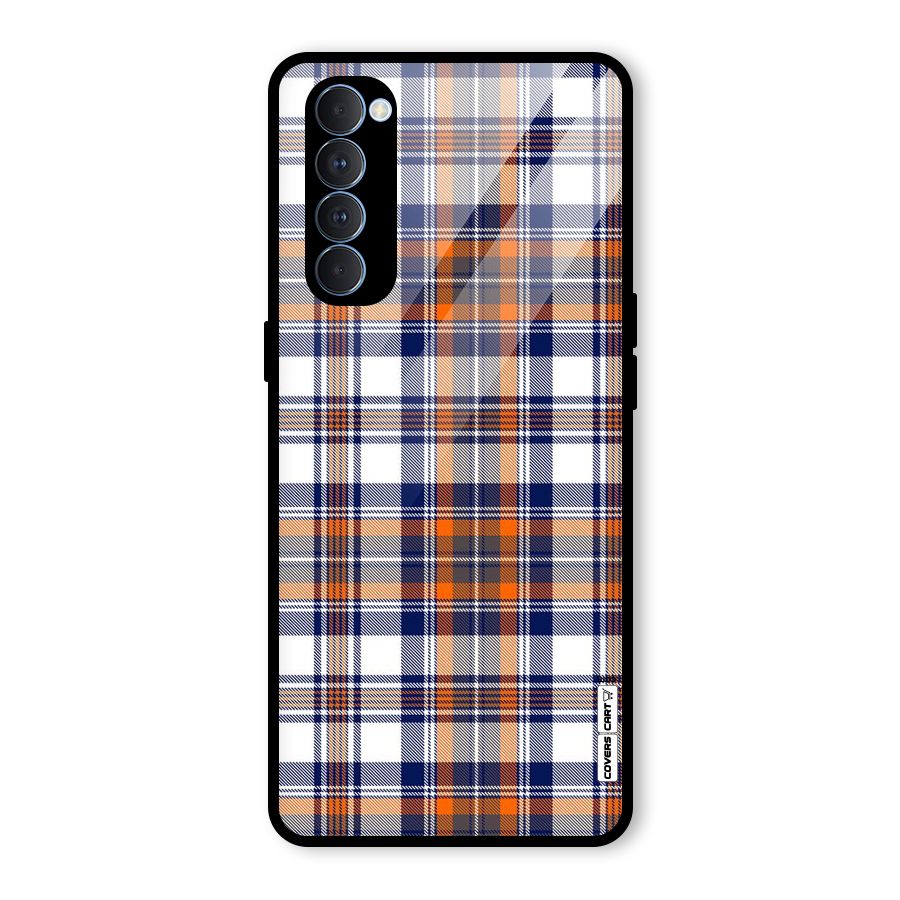 Shades Of Check Glass Back Case for Oppo Reno4 Pro