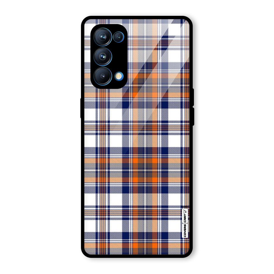 Shades Of Check Glass Back Case for Oppo Reno5 Pro 5G