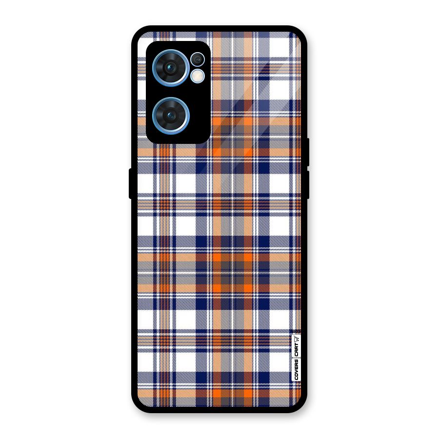 Shades Of Check Glass Back Case for Oppo Reno7 5G
