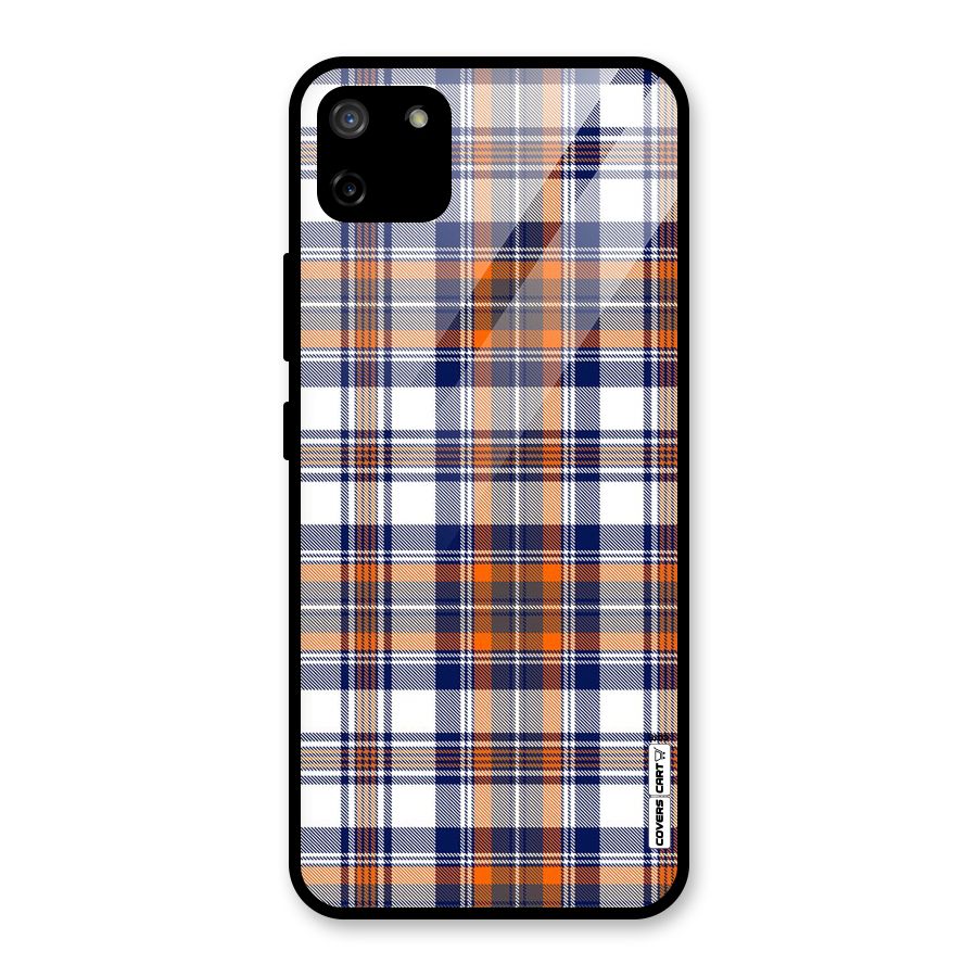 Shades Of Check Glass Back Case for Realme C11
