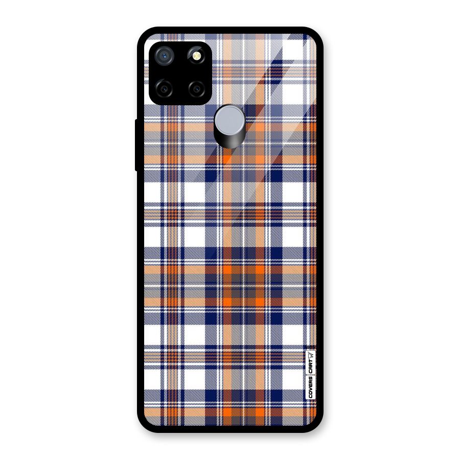 Shades Of Check Glass Back Case for Realme C12