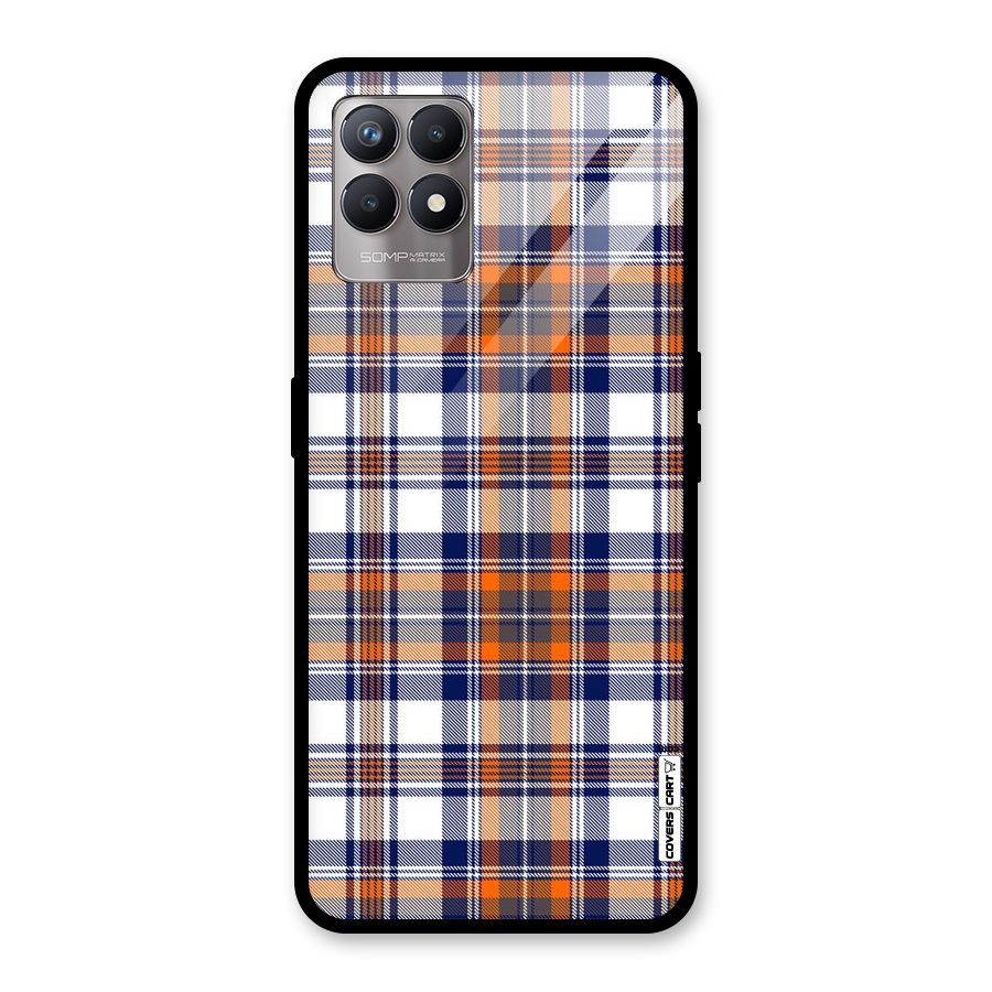 Shades Of Check Glass Back Case for Realme Narzo 50