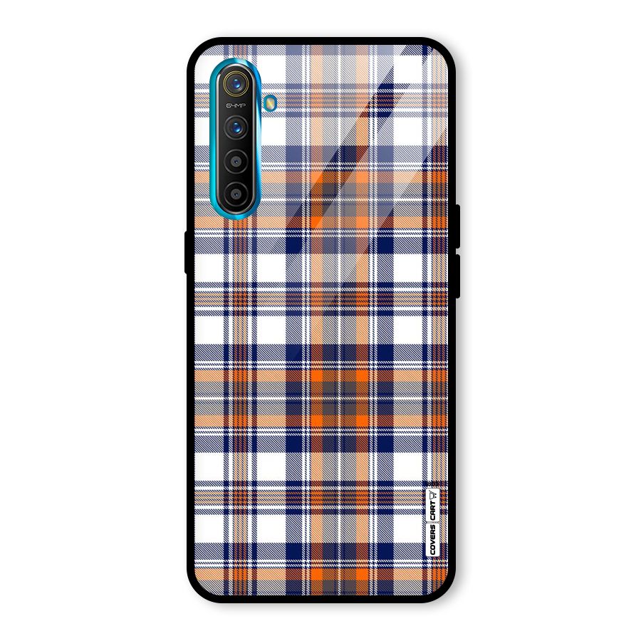 Shades Of Check Glass Back Case for Realme X2
