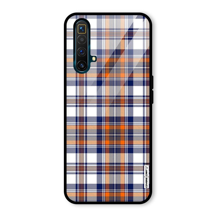 Shades Of Check Glass Back Case for Realme X3 SuperZoom