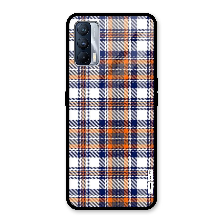 Shades Of Check Glass Back Case for Realme X7