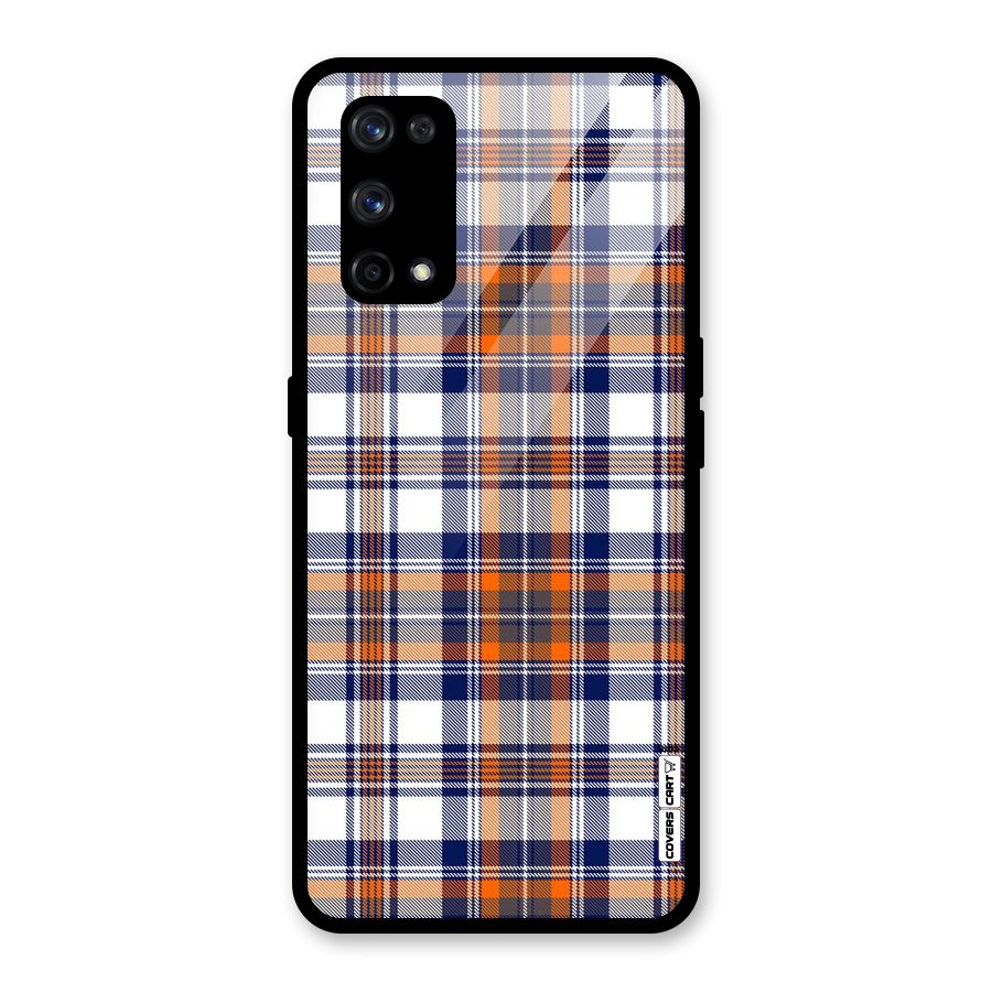 Shades Of Check Glass Back Case for Realme X7 Pro